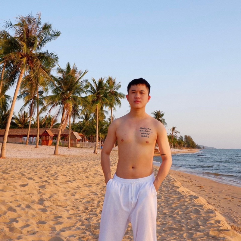 Quần thun trắng trơn Basic Unisex