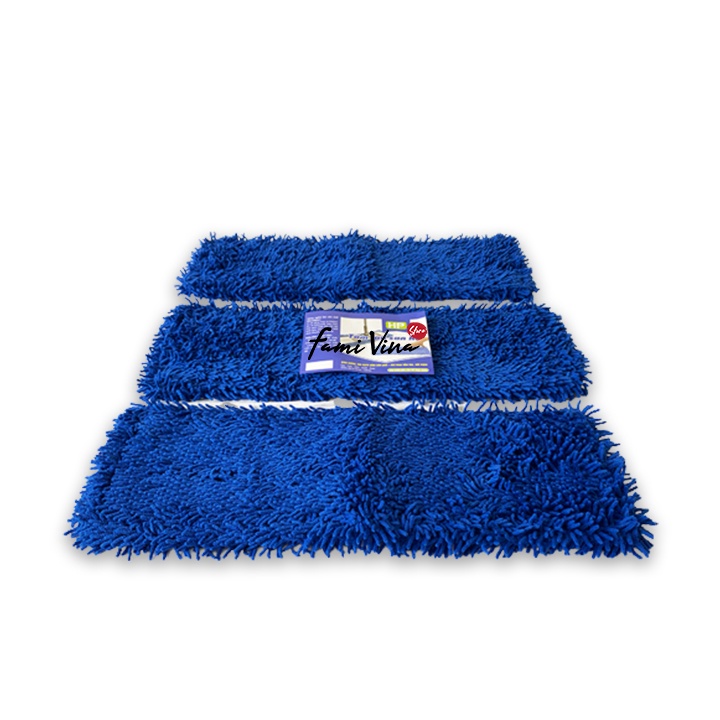 COMBO 3 Bông lau nhà san hô 60cm thay thế cây lau nhà công nghiệp,Nùi bẹ sợi microfiber thấm hút tiện lợi