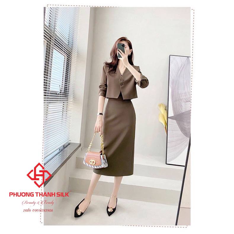 COMBO KHUYẾN MÃI MUA 5M TẶNG 0.5M - Vải CAROLAN siêu dày mịn,chuyên may váy kiểu,quần tây,set vest,đồng phục học sinh