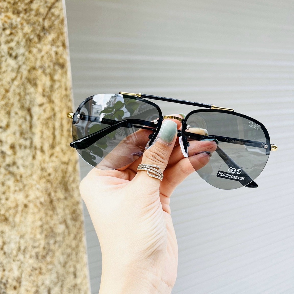 Kính Mắt Nam Đổi Màu Ngày Và Đêm theo nhiệt độ AD456 tròng Polarized Chống Tia UV - Tặng Kèm Hộp Đựng Và Khăn Lau