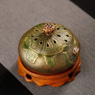 Lư hoa sen xông trầm