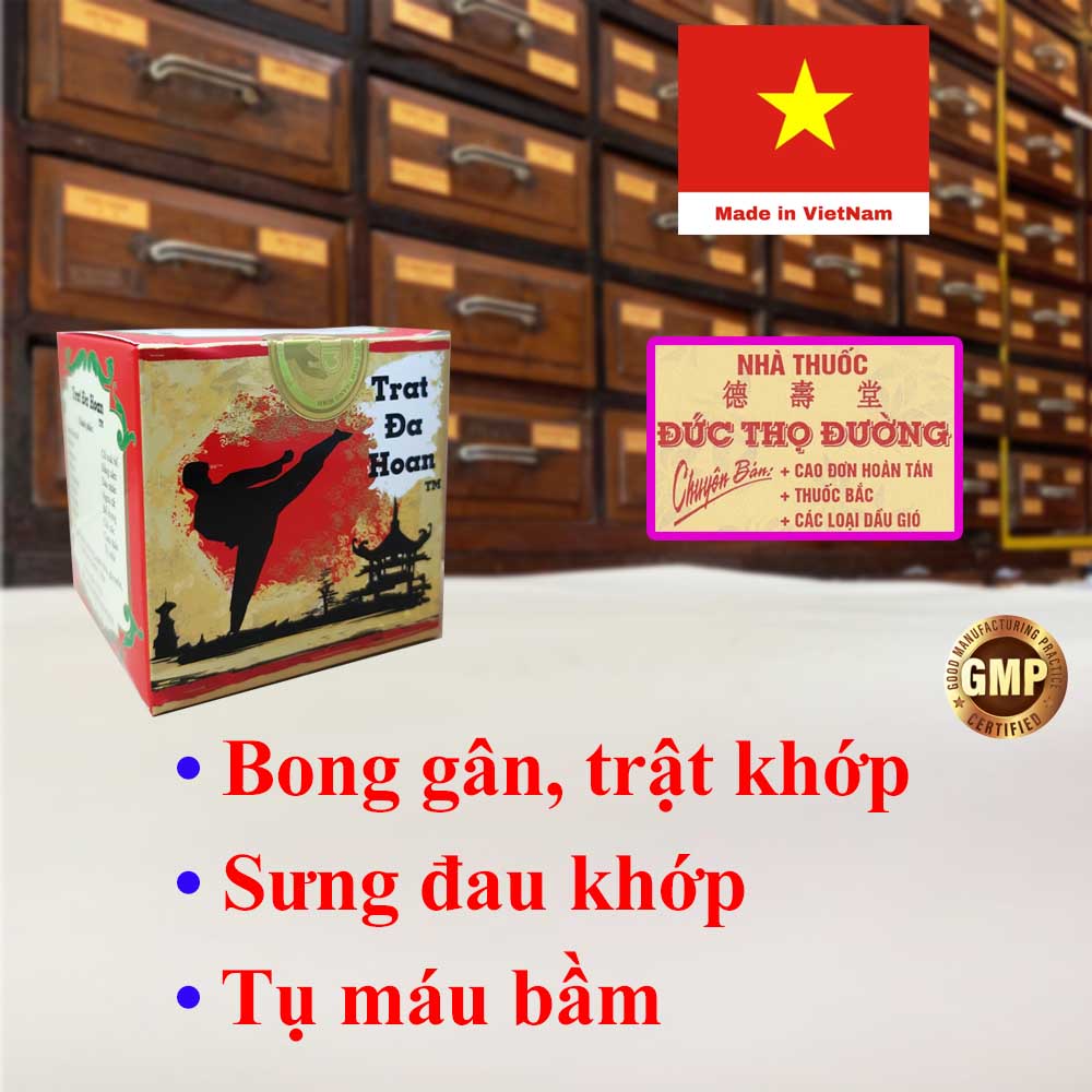 Trật Đả Hoàn TM - Bong gân, trật khớp, sưng đau, tụ máu bầm