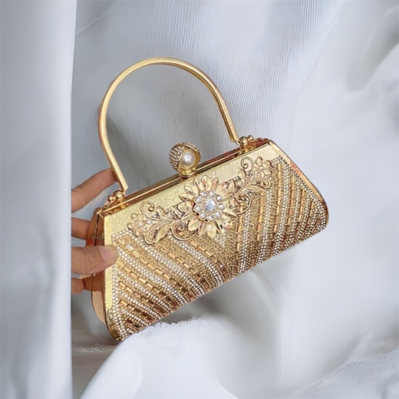 Bóp Đầm Đeo Vai Kết Hạt Thủ Công Hàng Cao Cấp Có Quai{ Nhận giao hoả tốc trong ngày khu vực tphcm}