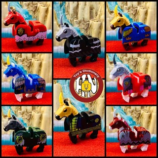 Đồ chơi minifigures - Ngựa chiến trung cổ - ( loại full giáp ) - X0158 - Hàng chuẩn nét !