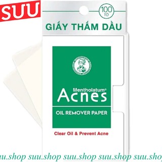 Gói 100 Tờ Giấy Thấm Dầu Acnes Oil Remover Paper, suu.shop cam kết 100% chính hãng.