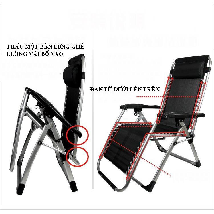 Vải lưới thay thế cho ghế xếp thư giãn, ghế bố chính hãng SUMIKA siêu bền chống lão hóa tốt