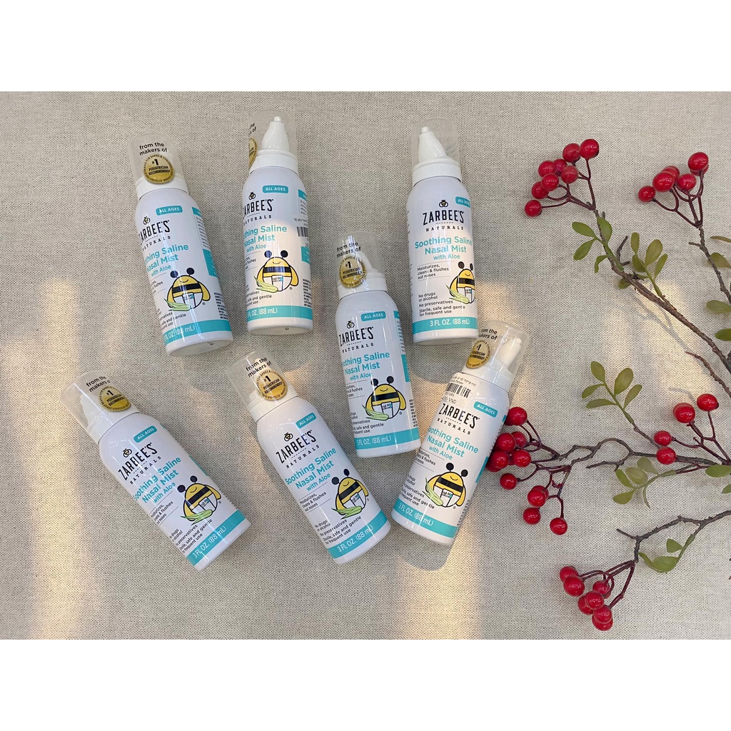 Xịt phun sương lô hội thông mũi cho bé Zarbee
