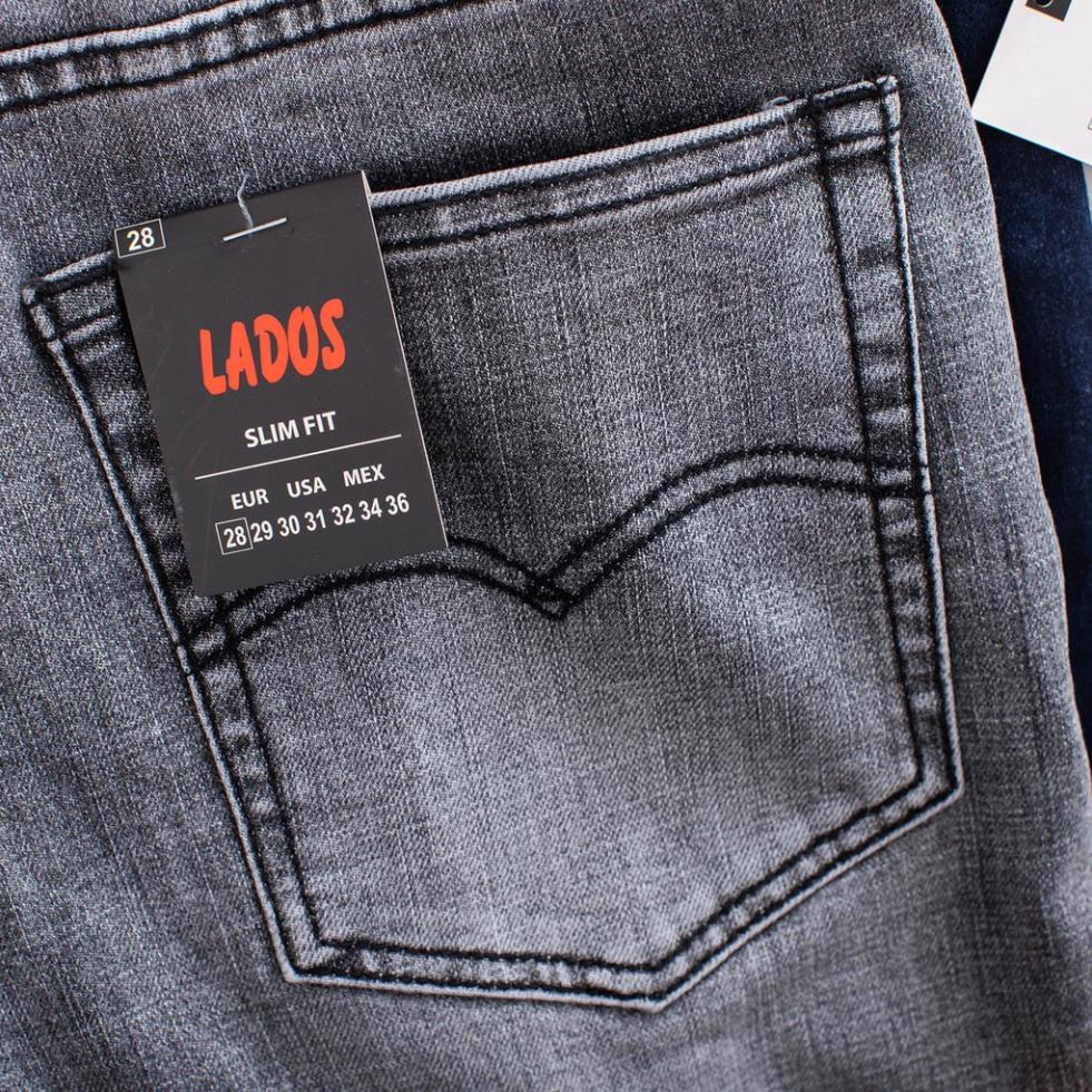 Quần Jean nam basic cao cấp LADOS - 14035 với chất vải dày dặn và co giãn tốt chất