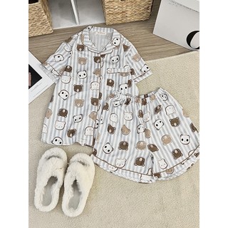 Đồ ngủ pyjama lụa hình mango cao cấp