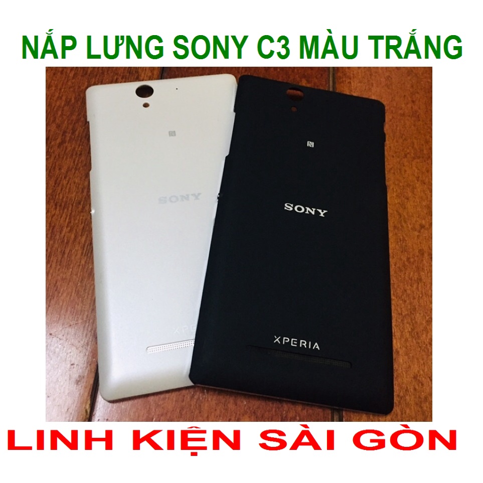 NẮP LƯNG SONY C3 MÀU TRẮNG