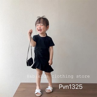 Váy đầm rút dây cho bé gái
