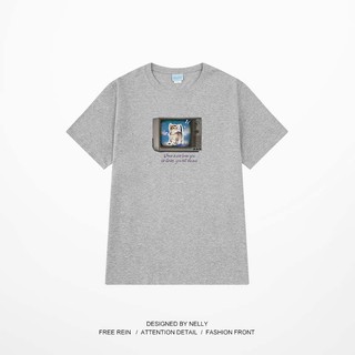[XY0787] Áo thun kspviustorevn ngắn tay in hình "Mèo" áo phông (NELLY)