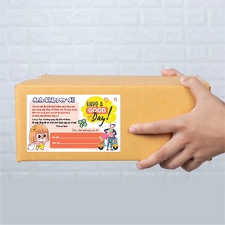 combo 100 Tem dán cảm ơn shipper, NHÃN CÁM ƠN SHIPPER-MẪU 2