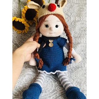 Bup bê tuần lộc Amigurumi Doll Olivia 40cm (size lớn)