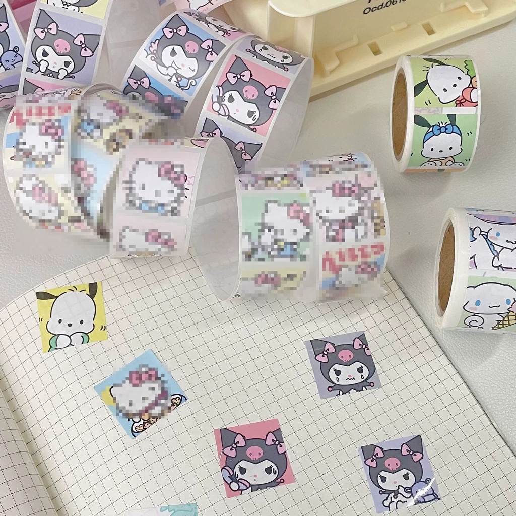 Cuộn 200 tem niêm phong/tem dán Sanrio xinh xắn