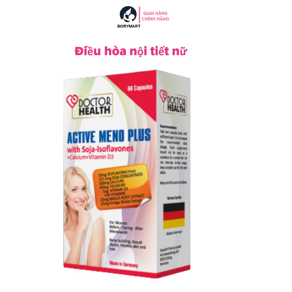 Cân Bằng Nội Tiết cho Nữ Active Meno Plus Hộp 60 Viên, nhập khẩu từ Đức