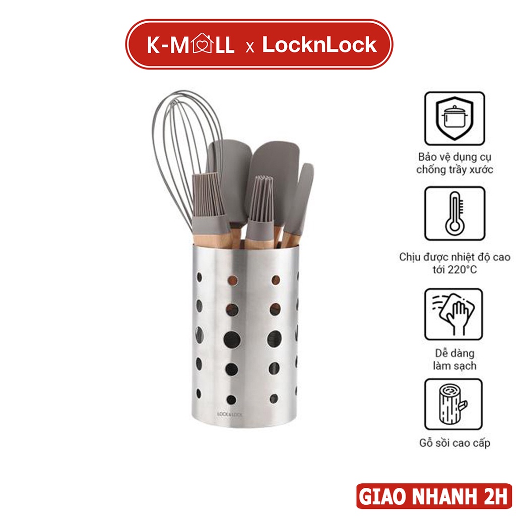 Bộ dụng cụ nhà bếp 7P LocknLock đa năng tiện lợi màu xám CKT226 - K-MALL