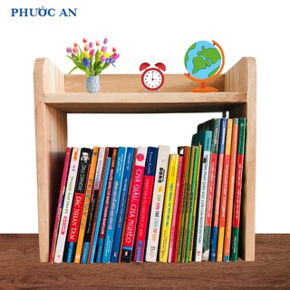 Kệ sách để bàn - kệ sách gỗ thông