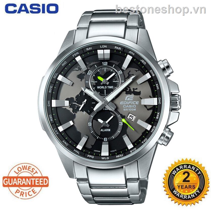 Đồng Hồ Cassio Edifice EFR 303 DY Chronograph Bằng Thép Không Gỉ Màu Bạc Dành Cho Nam