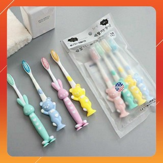 sét 4 bàn chải đánh răng trẻ em