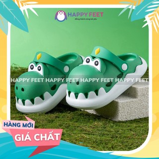 Giày Crocs chống trượt hình khủng long Mario thời trang mùa hè cho bé -Happy Feet No8122
