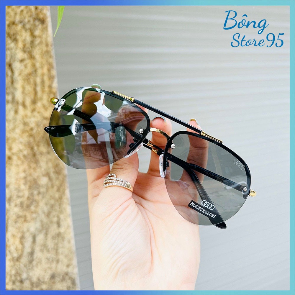 Kính Mắt Nam Đổi Màu Ngày Và Đêm theo nhiệt độ AD456 tròng Polarized Chống Tia UV - Tặng Kèm Hộp Đựng Và Khăn Lau