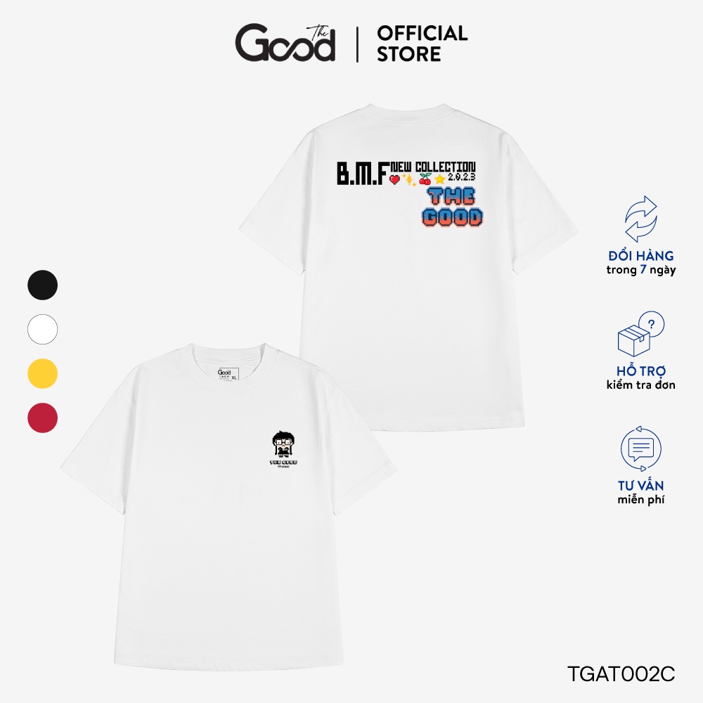 Áo Thun THE GOOD "Mini Characters Tee" Cổ Tròn Tay Lỡ Form Oversize, Áo Phông Nam Nữ Chất Cotton Thấm Hút Mồ Hôi