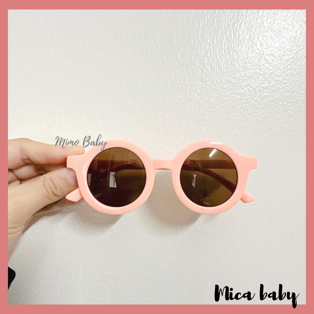 Kính râm cho bé từ 1 - 6 tuổi kiểu dáng gọng tròn đáng yêu K01 Mica baby