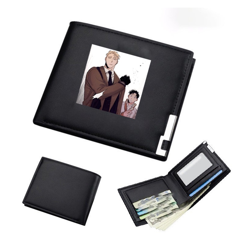 Ví da cầm tay nam nữ in hình ROSES AND CHAMPAGNE Hoa Hồng và Rượu Vang manhwa BL xinh xắn tiện lợi anime chibi