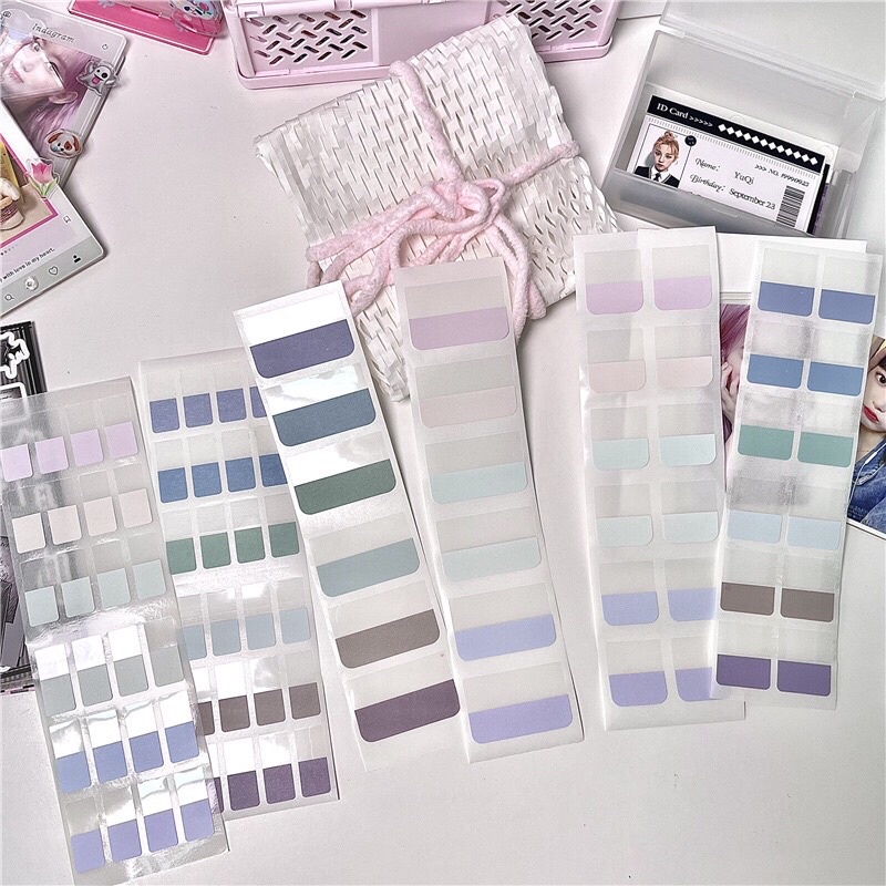 Sticker note nhiều màu sắc_đánh dấu lấy card trong top