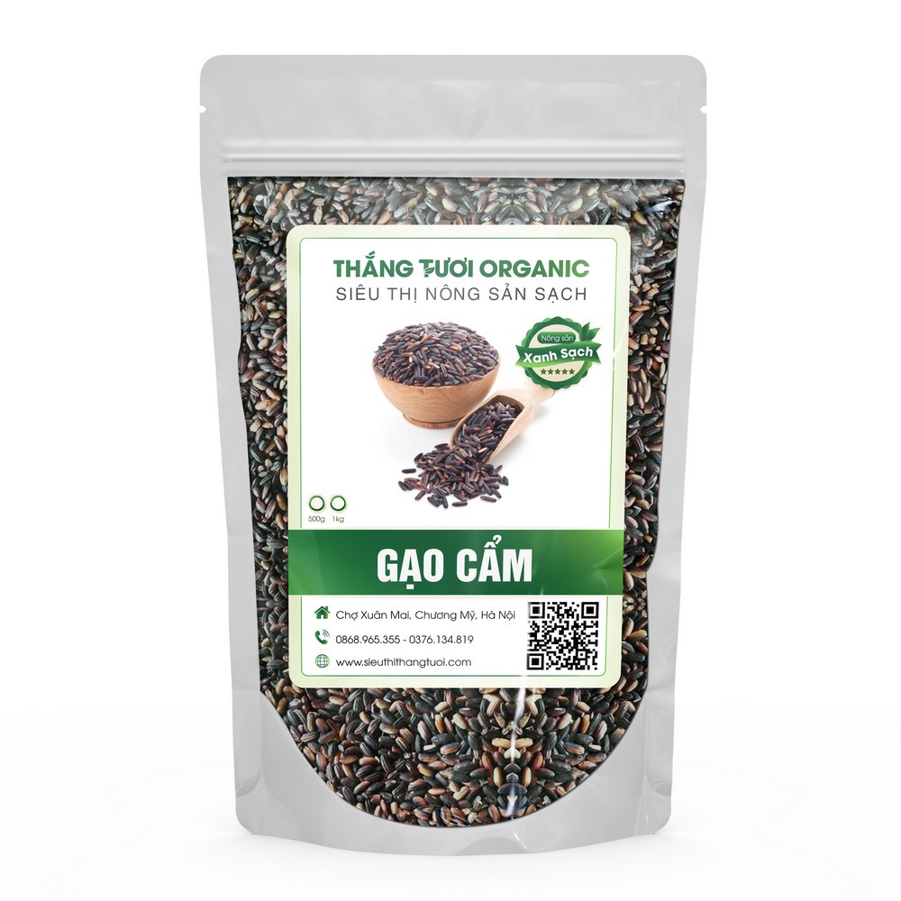 Gạo Nếp Cẩm (Nếp Than) Điện Biên loại 1 không chất bảo quản, Thơm Mềm Dẻo, làm sữa chua-nấu xôi-cơm rượu ngon