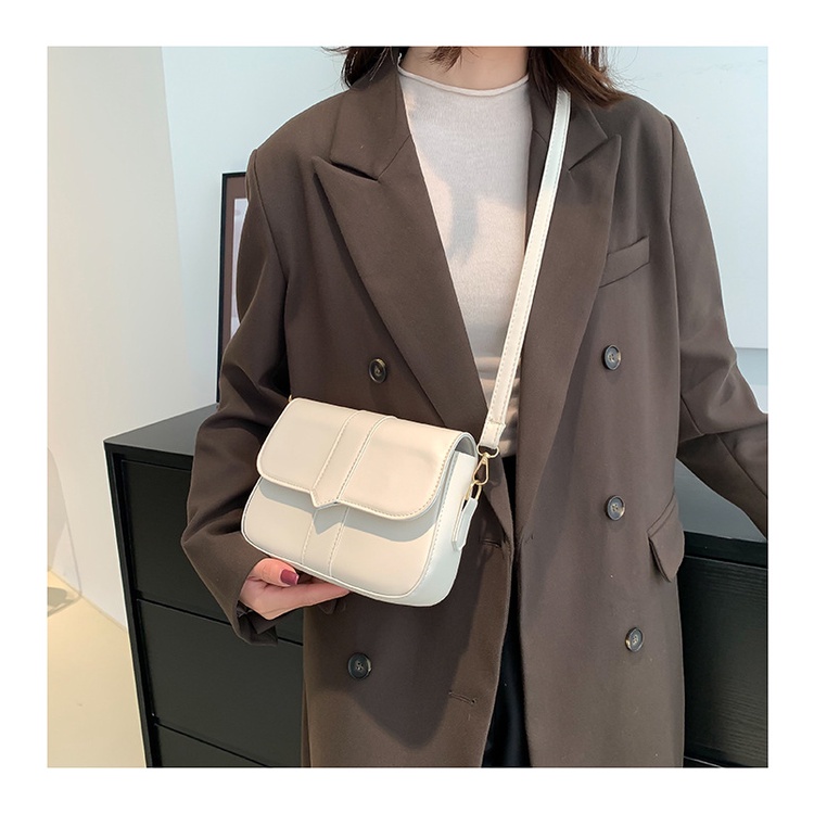 Túi xách nữ, túi đeo chéo dáng chữ nhật nắp đậy kiểu mới dễ phối đồ cho nữ Little_Lisa_Store 014