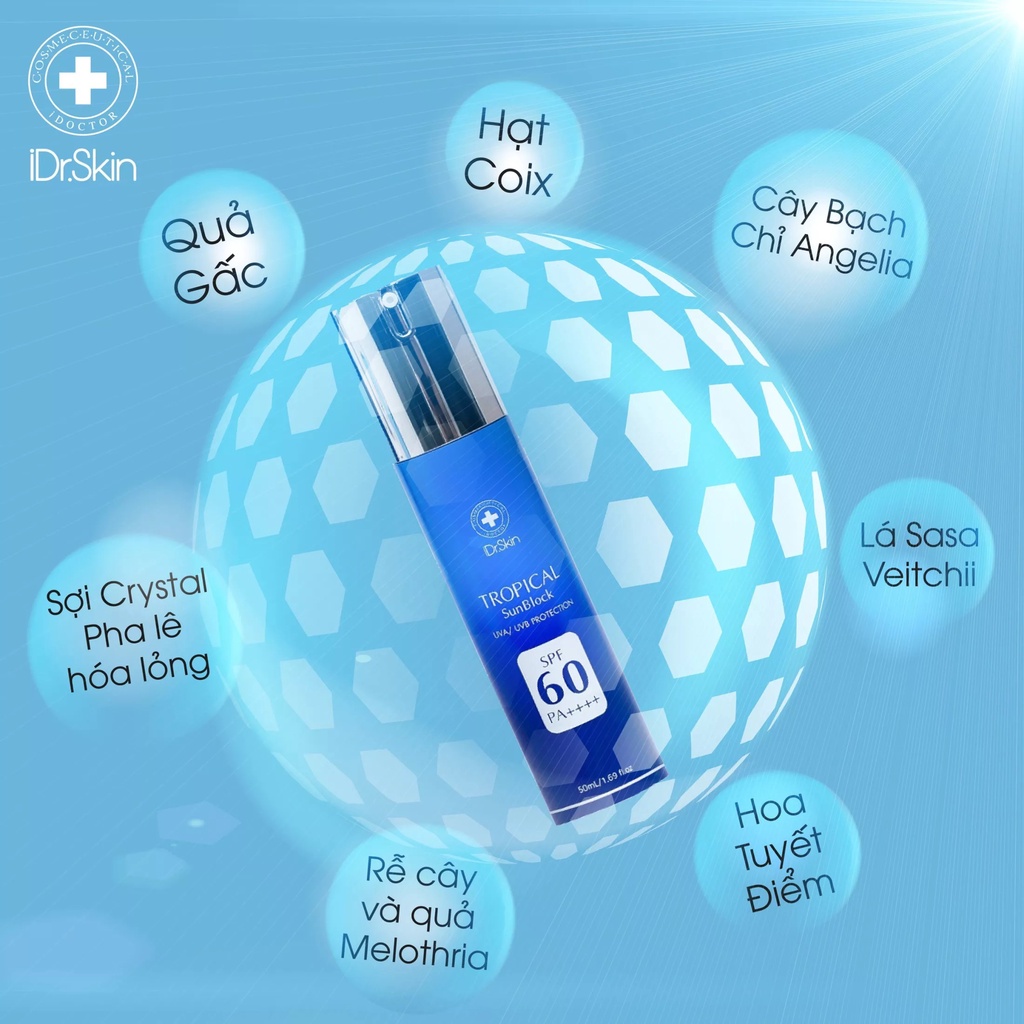 Kem Chống Nắng Idr Skin Tropical Sunblock SPF 60 PA++++