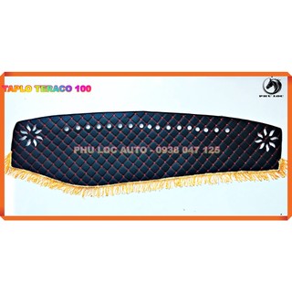 Thảm taplo xe tải teraco t100 900kg loại da cacbon cao cấp và nhung 3 lớp