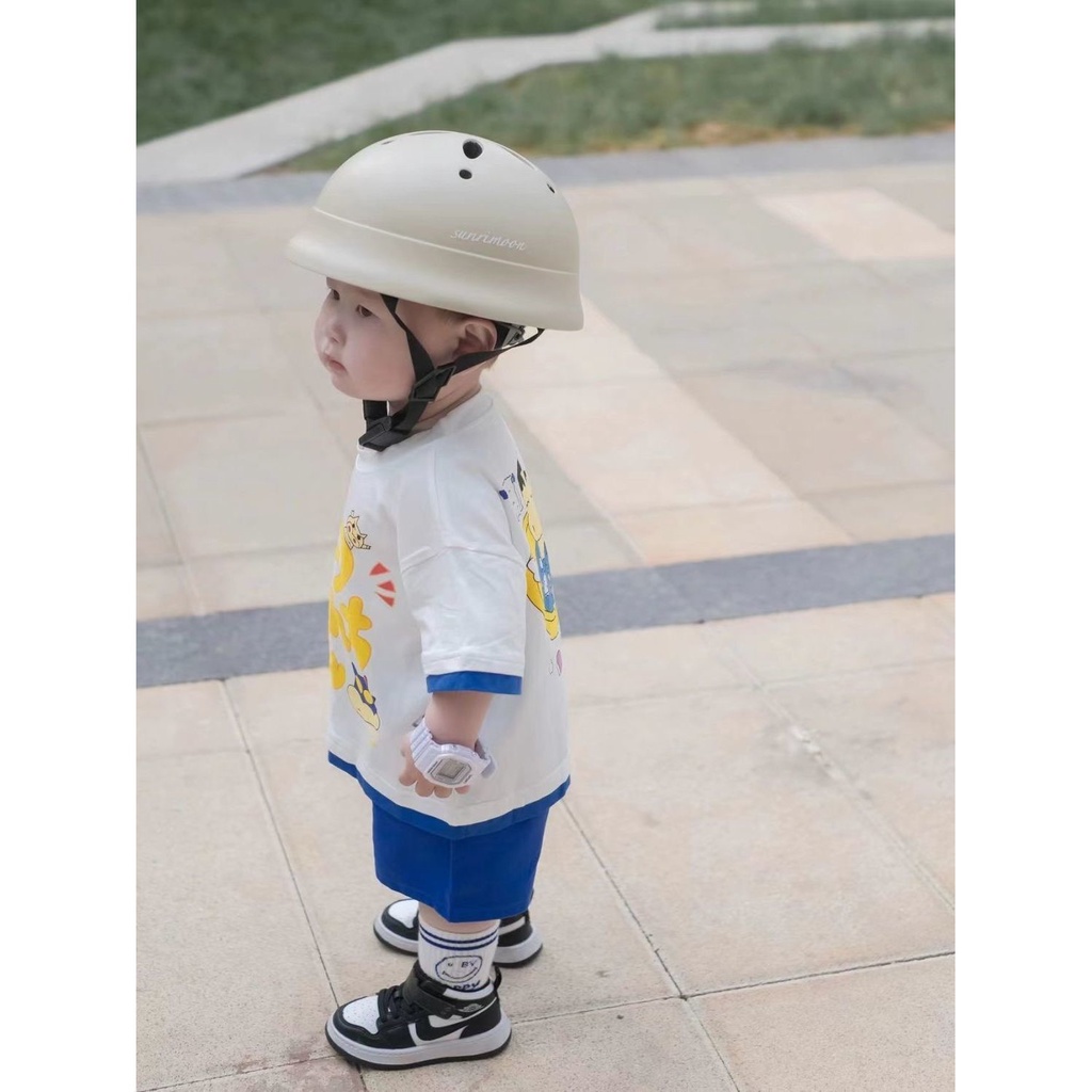 Bộ Áo Thun Cotton Tay Ngắn In Hoạt Hình Cậu Bé Bút Chì Shin-Chan Phối Quần Short Thời Trang Mùa Hè Cho Bé