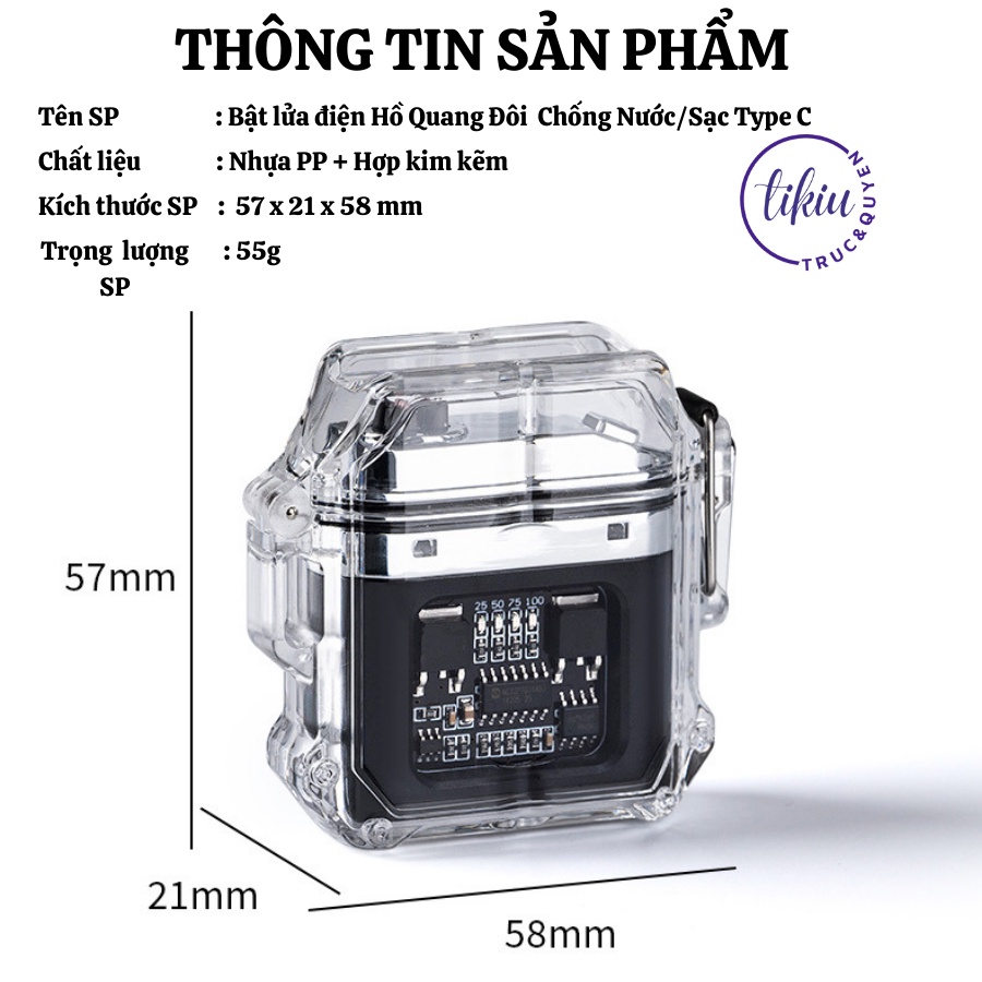 Dụng Cụ Thắp Nến Thơm TIKIU Phụ Kiện Dã Ngoại Chuyên Dụng Chống Nước Chống Gió Pin Sạc Tiện Dụng 2023