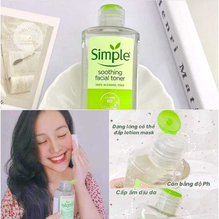 Nước Hoa Hồng Toner Simple 200ml