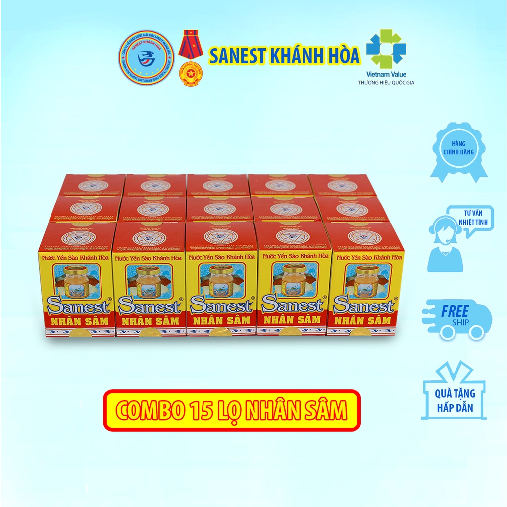Nước Yến sào Khánh Hòa Nhân sâm - Lọ 70ml