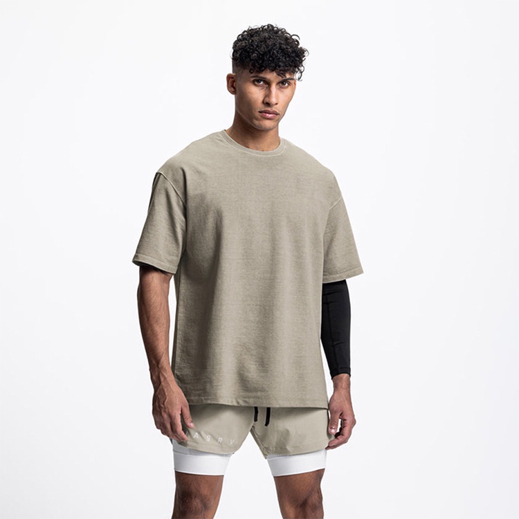 Áo Phông Nam Thể Thao Ngắn Tay Phong Cách âu Mỹ Cotton Cao Cấp Cổ Tròn Form Rộng Big Size Nhanh Khô Co Giãn Vải Thoáng