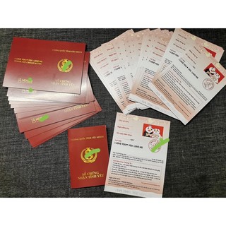 sổ chứng nhận tình yêu