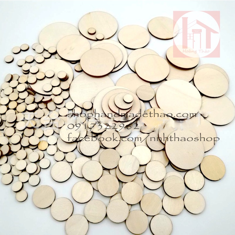 Gỗ tròn miếng dày 2ly