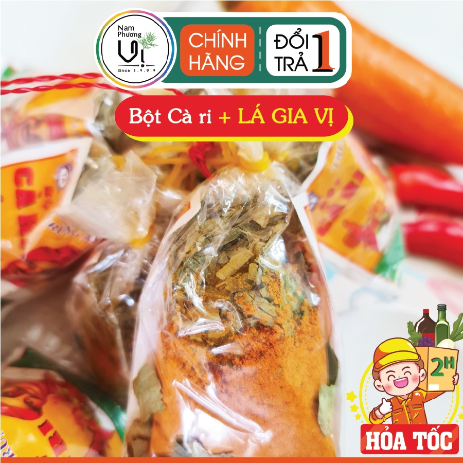 Bột cà ri lá Trung ấn gói 20gram cho màu và hương thơm tự nhiên - gói nấu cà ri ngon - tốt cho sức khoẻ - tiết kiệm