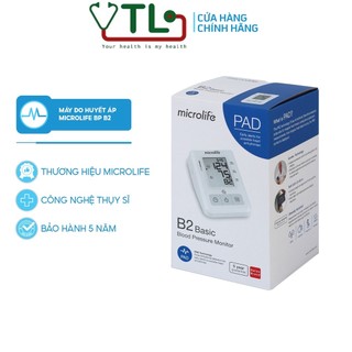 Máy đo huyết áp MICROLIFE BP B2 Basic thế hệ mới cho độ chính xác cao, dễ sử dụng - YTL