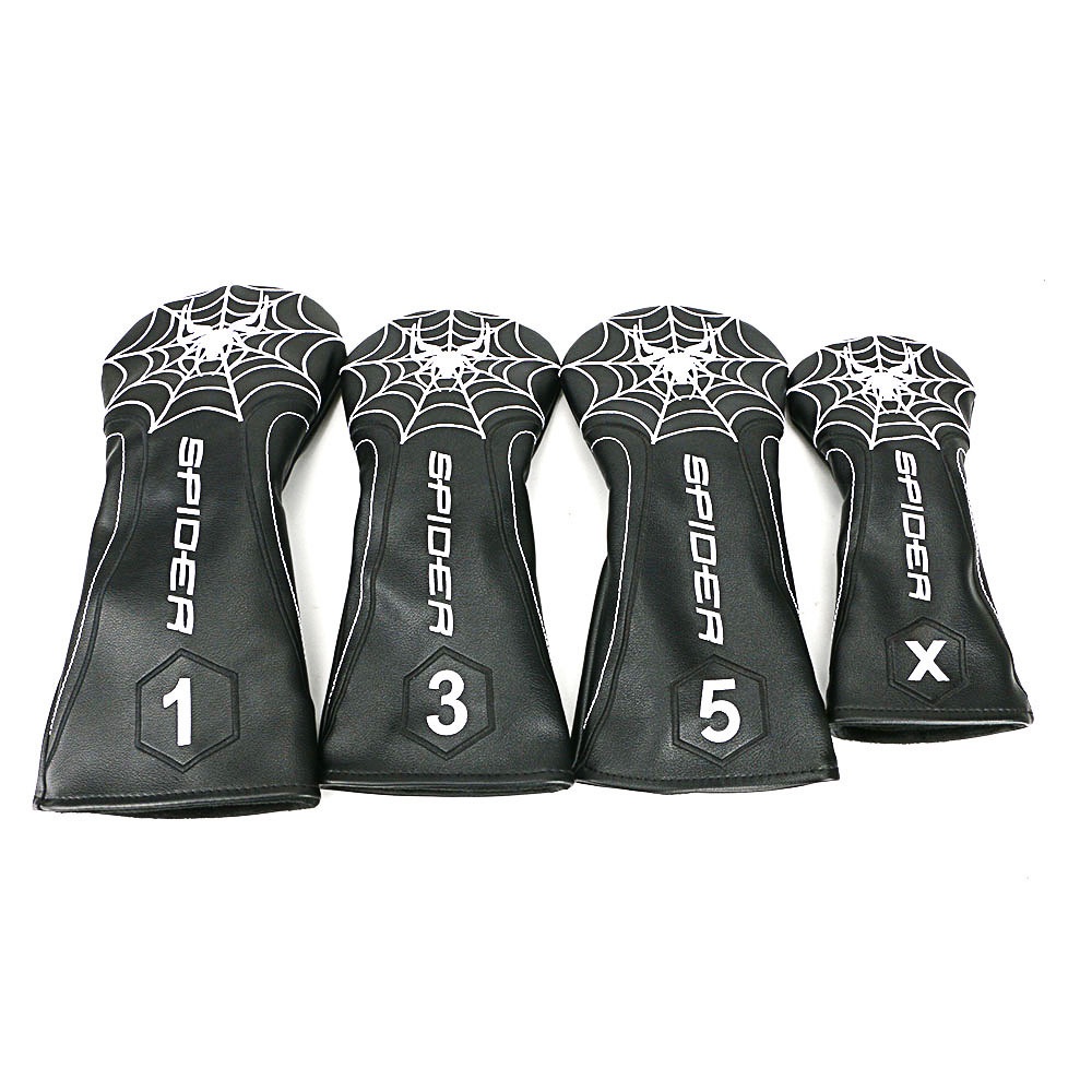 Golf Wood Cover Spider 1 / 3 / 5 / ut Club Cap Cover pu Gỗ Vỏ Bảo Vệ