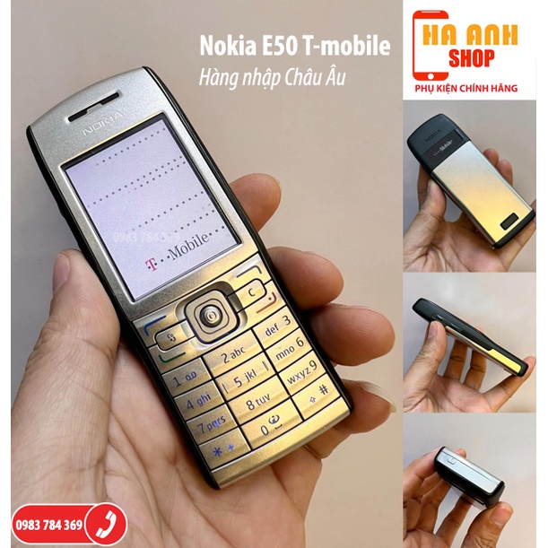 Điện thoại Nokia E50 T-mobile - Sản phẩm đã qua sử dụng, chưa thay tháo gì, máy zin keng (Kèm Pin + Sạc)