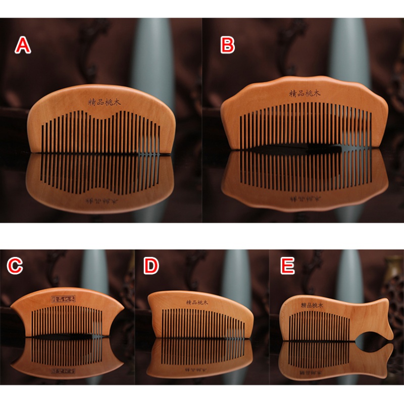 Lược Gỗ Đuôi Cá Chống Tĩnh Điện Phong Cách Retro