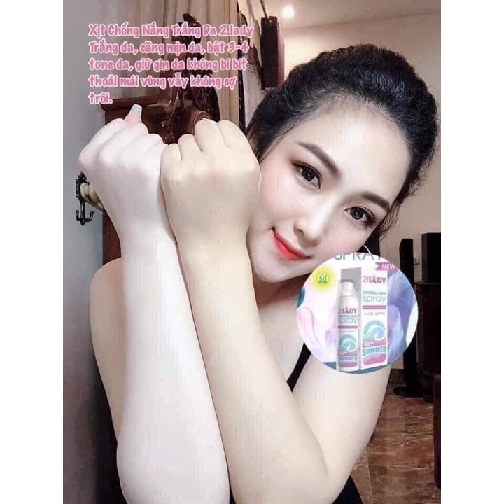 Xịt chống nắng 2!LADY 180ML - MAGIC SKIN