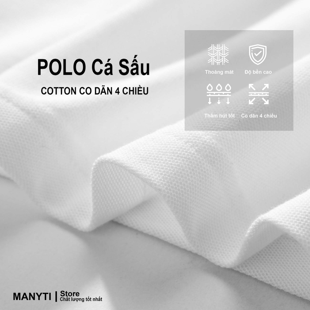 Áo polo nam, áo thun nam, áo phông nam vải cá sấu Cotton xuất xịn,chuẩn form, sang trọng - thanh lịch