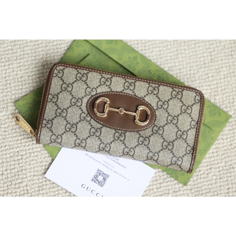 Ví dài Gucci bản đẹp da thật fullbox túi vải size 20cm