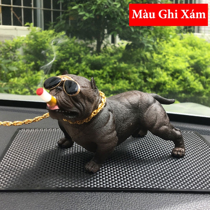 Chó PITBULL Để Taplo Xe Ô Tô , Bàn Làm Việc , Văn Phòng - Phụ Kiện Trang Trí Taplo Xe Hơi Chó Bull Cool Ngầu CarZone